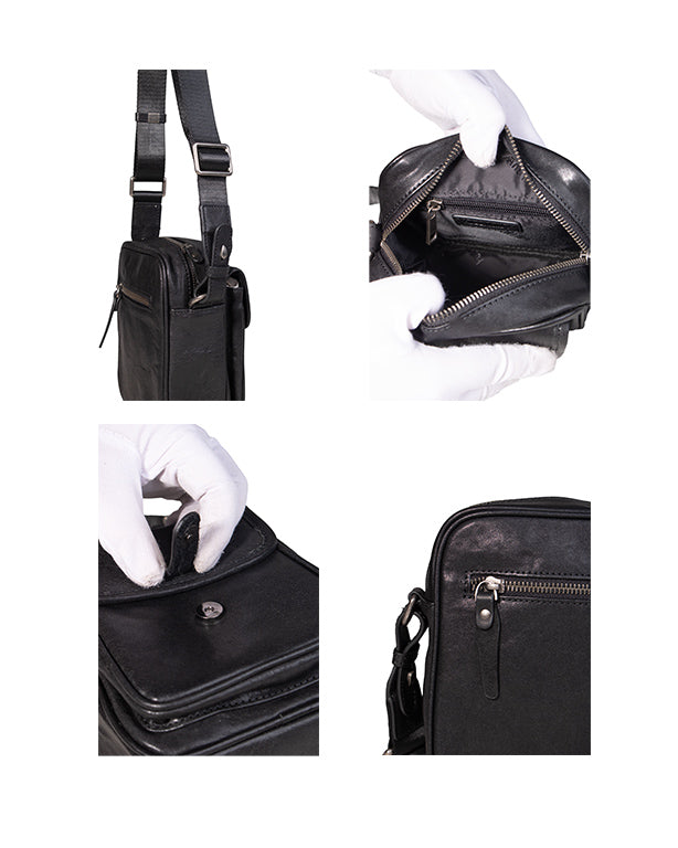 Tas Selempang Kulit - BLSP 8141 BL