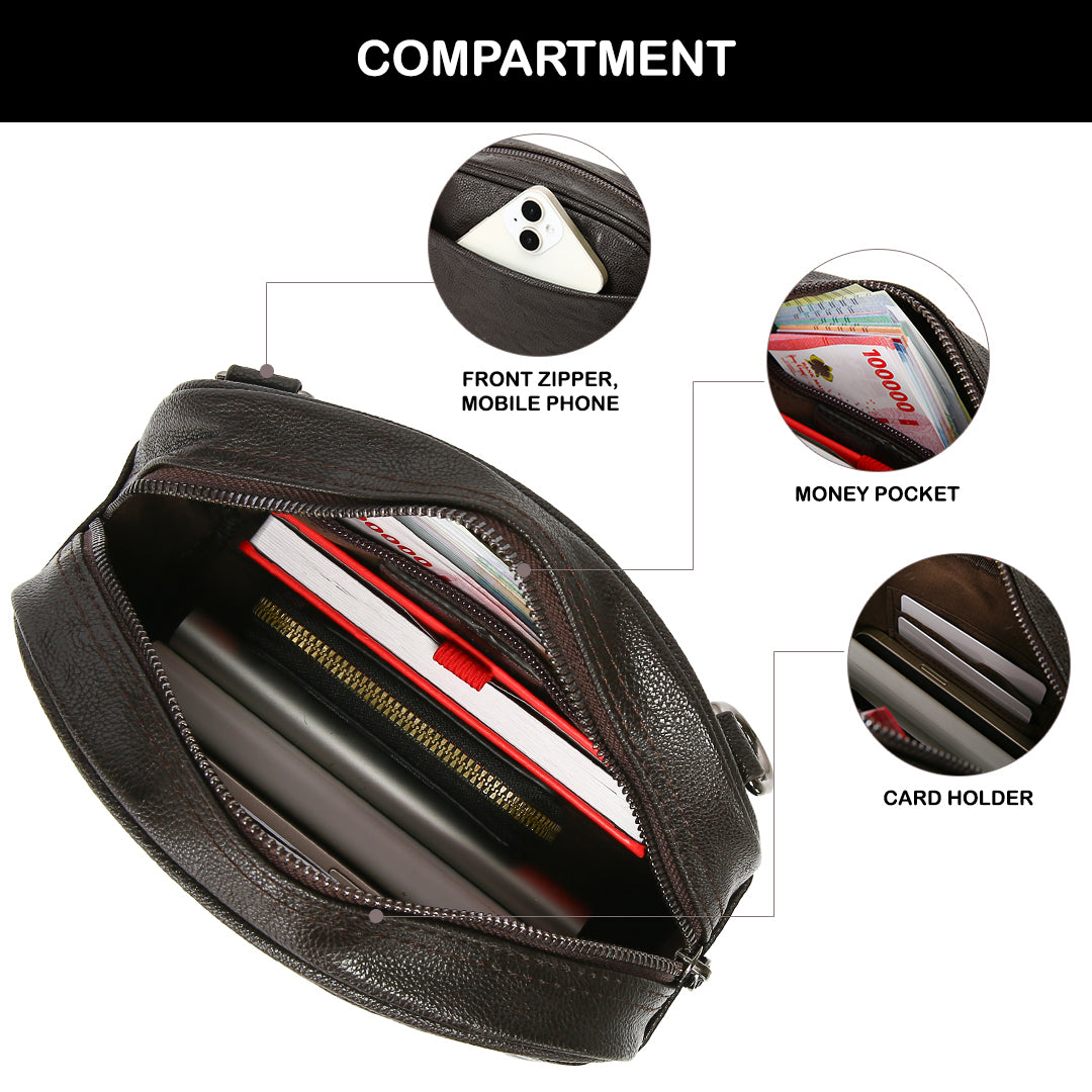 Tas Selempang Kulit - BYNSP 30652