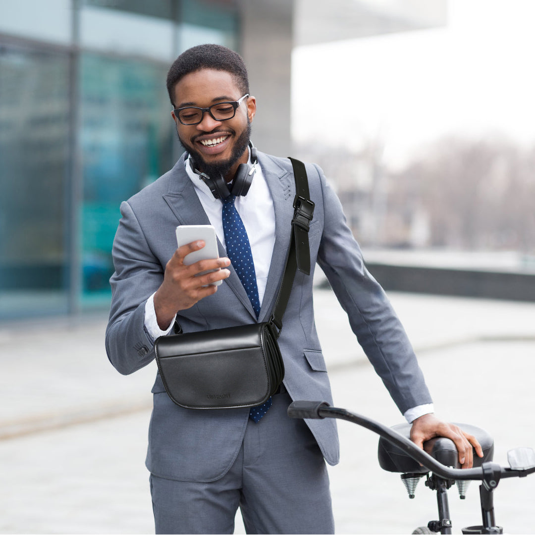 Tas Selempang Kulit - BYNWB BG010 BL