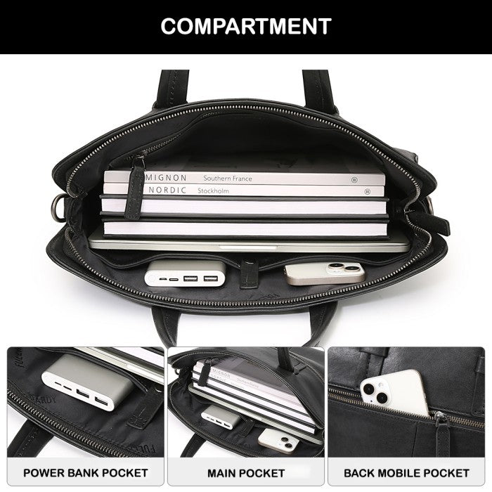 Tas Selempang Kulit - BLSB 20125 BL