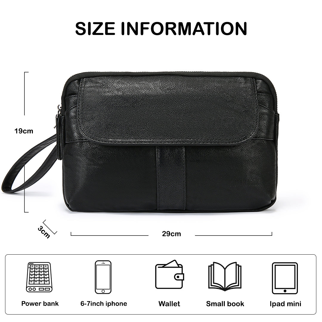 Tas Genggam Pouch Kulit - BYNCK 30003