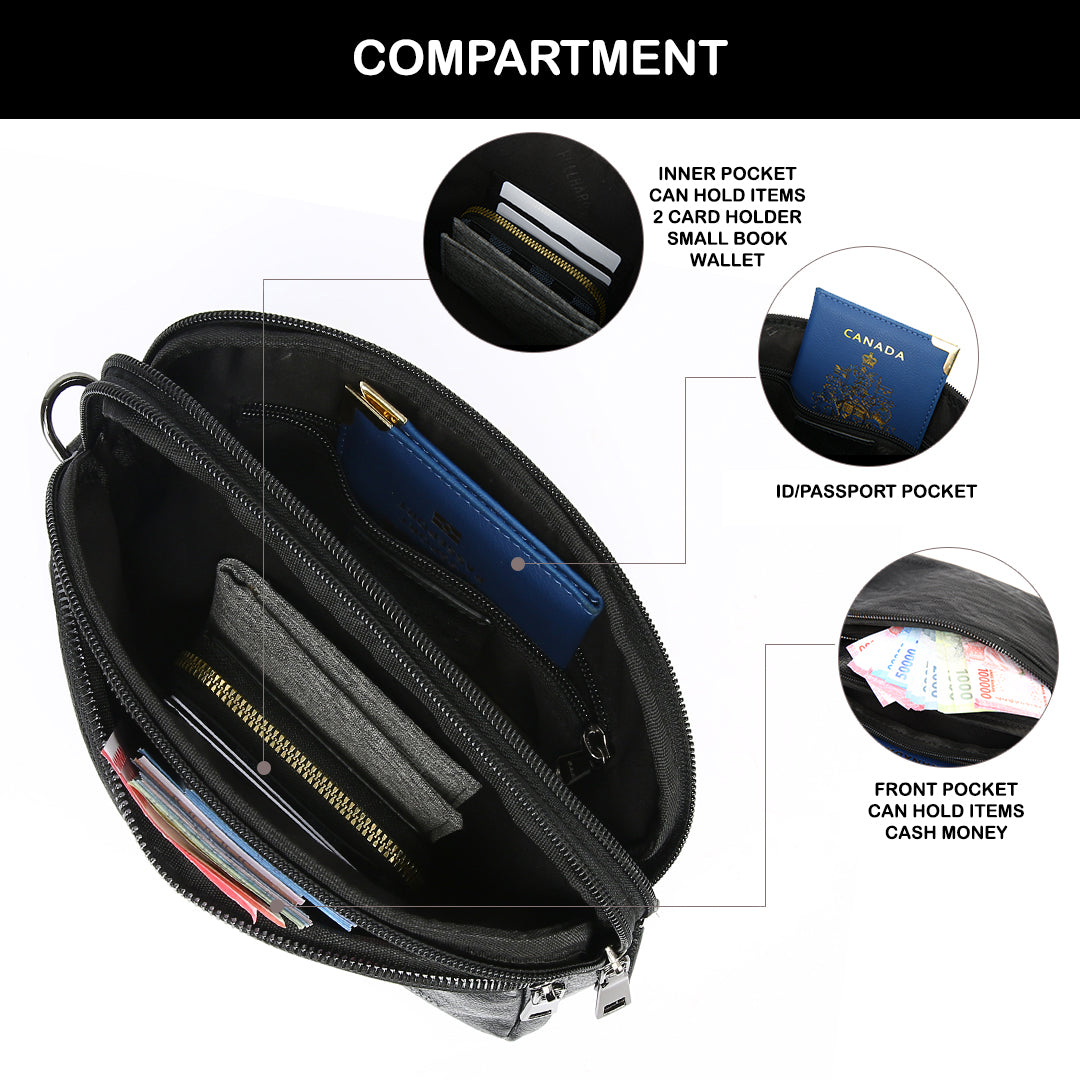 Tas Genggam Pouch Kulit - BYNCK 30658