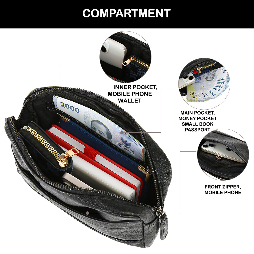 Tas Genggam Pouch Kulit - BYNCK 509