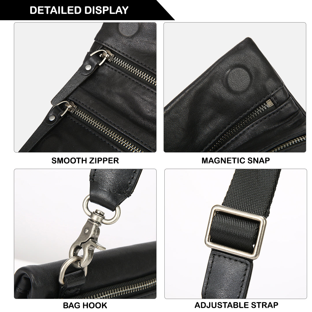 Tas Genggam Pouch Kulit - BLCK 210901 BL