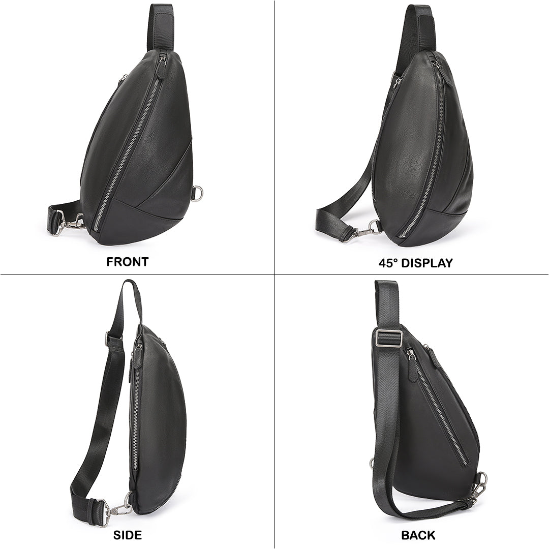 Tas Selempang Kulit - BLSK 8071 BL