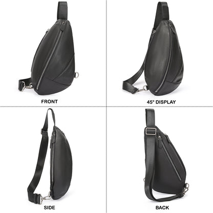 Tas Selempang Kulit - BLSK 8071 BL