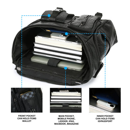 Tas Ransel Kulit - BYNR 16793 BL
