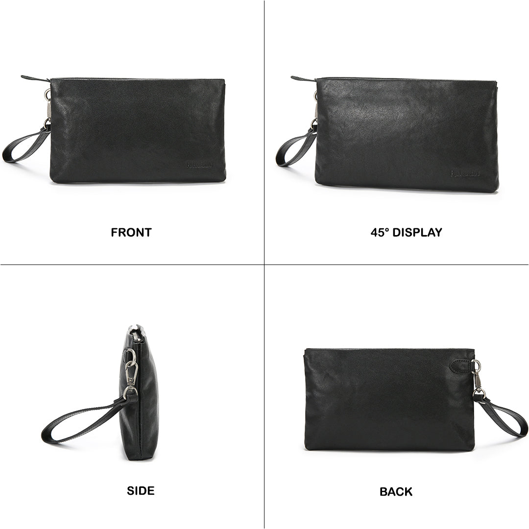 Tas Genggam Pouch Kulit BLCK 8158 BL