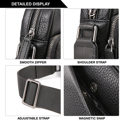 Tas Selempang Kulit - BLSP 92083-30 BL