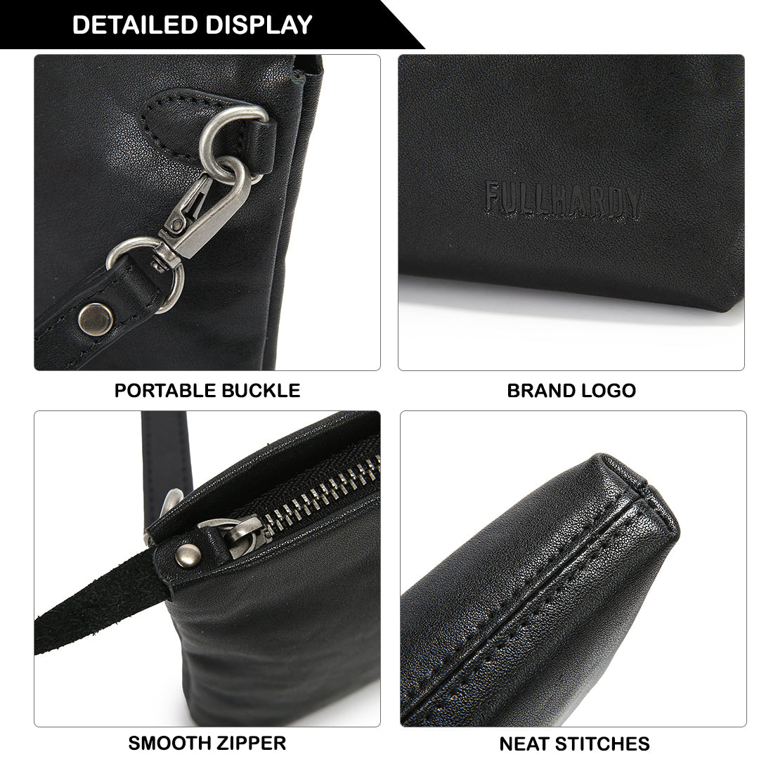 Tas Genggam Pouch Kulit - BLCK 8158 BL