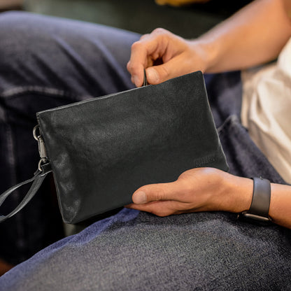 Tas Genggam Pouch Kulit BLCK 8158 BL