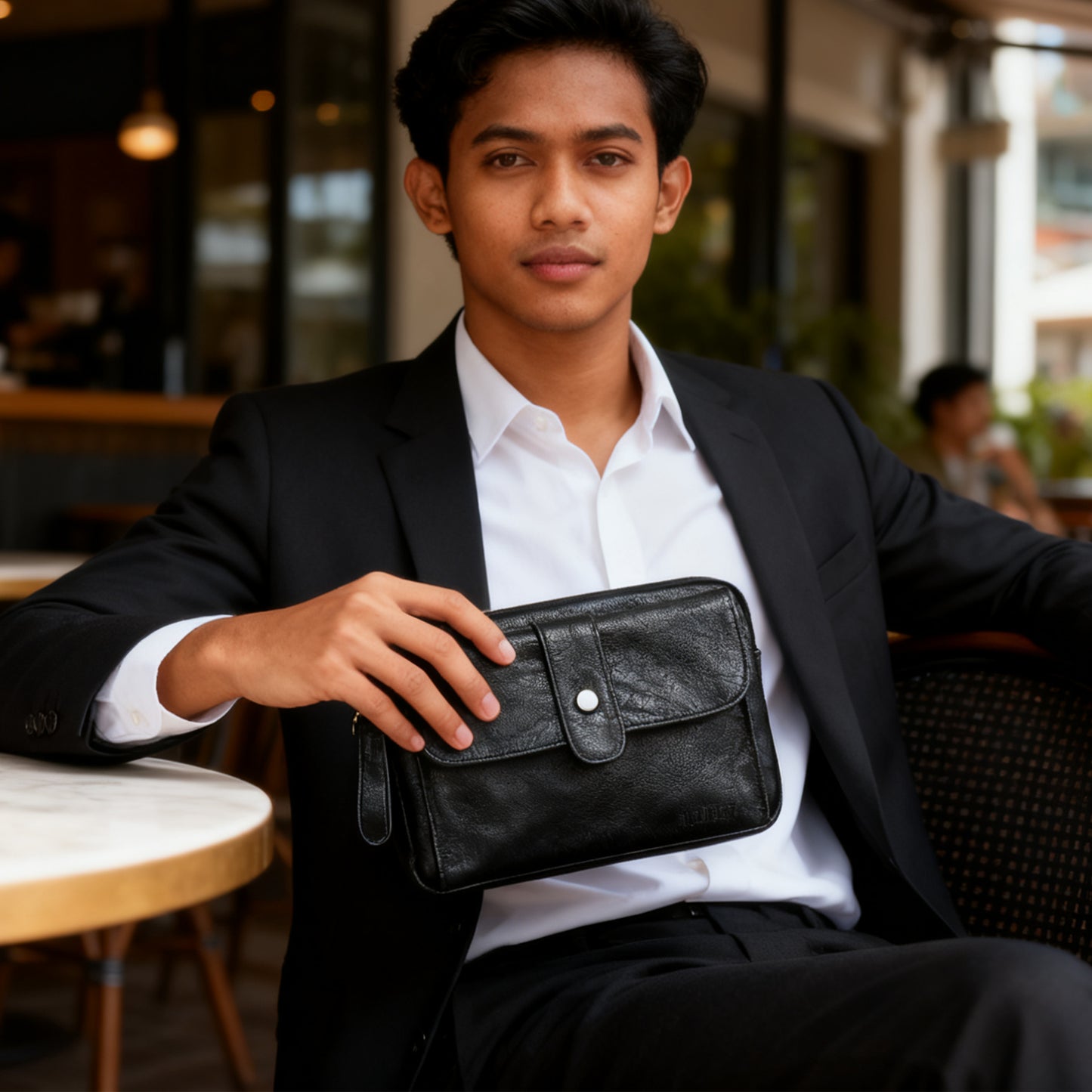 Tas Genggam Pouch Kulit - BYNCK 511