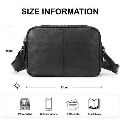 Tas Selempang Kulit - BLSP 8254 BL