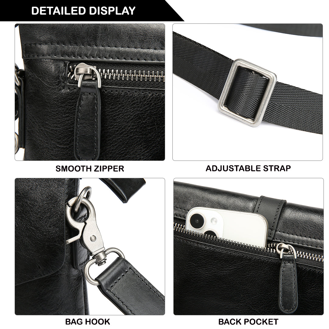 Tas Genggam Pouch Kulit - BLCK 8046 BL