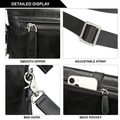 Tas Genggam Pouch Kulit - BLCK 8046 BL