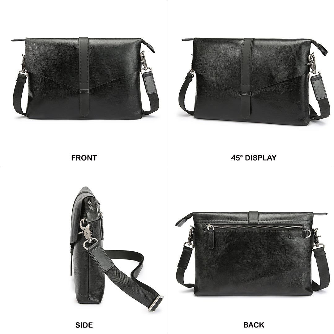 Tas Genggam Pouch Kulit - BLCK 8046 BL