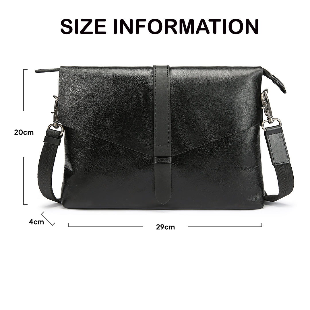 Tas Genggam Pouch Kulit - BLCK 8046 BL