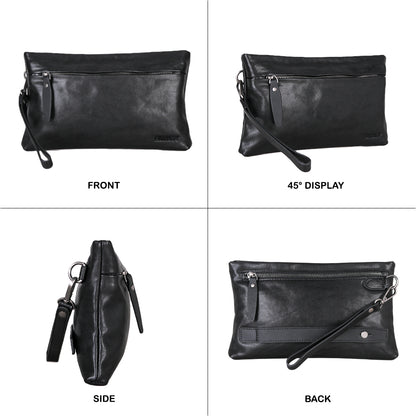 Tas Genggam Pouch Kulit - BLCK 8194