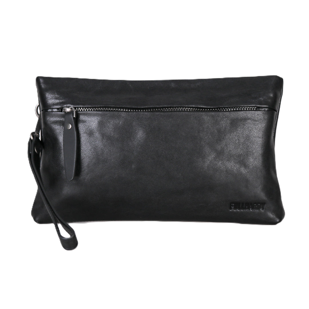 Tas Genggam Pouch Kulit - BLCK 8194