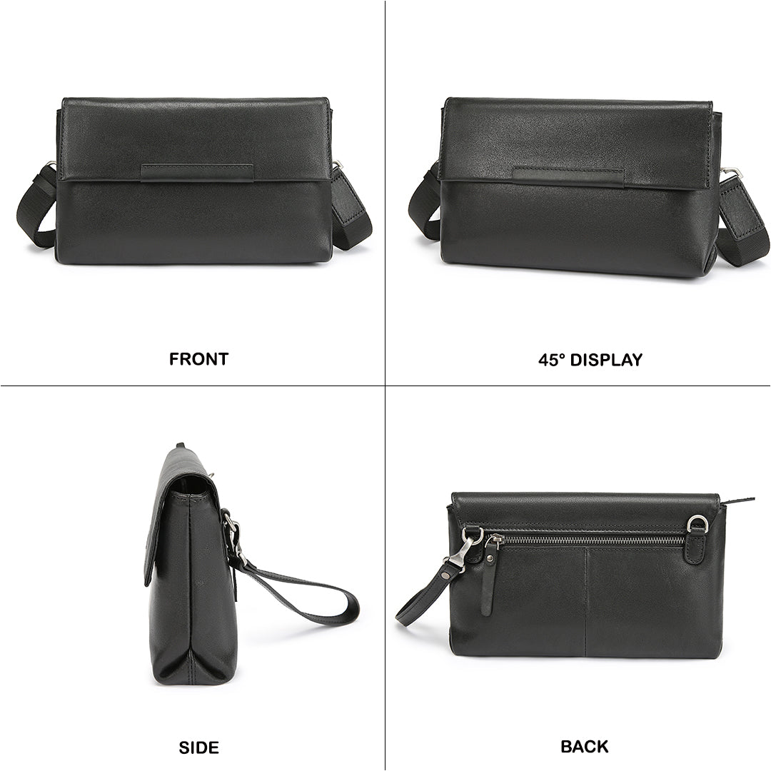 Tas Genggam Pouch Kulit - BLCK 8531 BL
