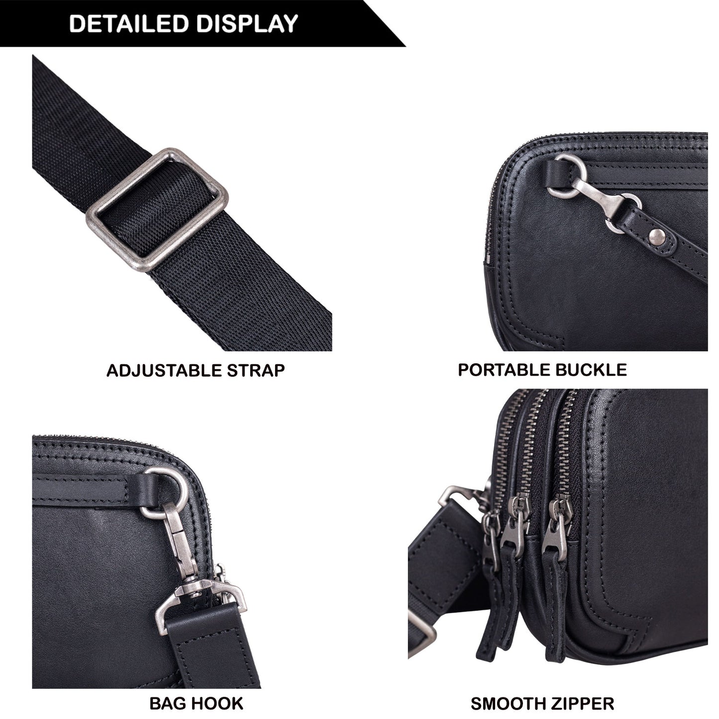 Tas Genggam Pouch Kulit BLCK 8896 BL