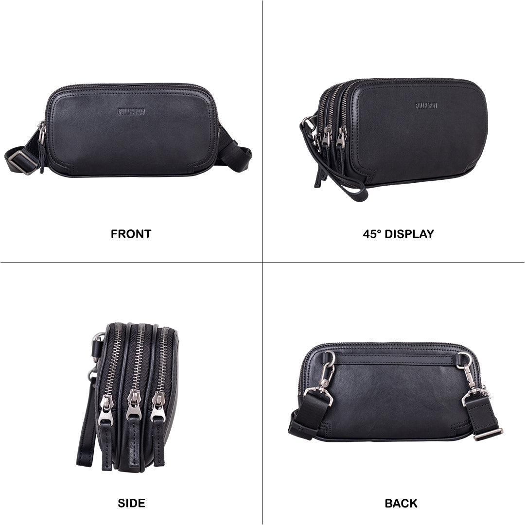 Tas Genggam Pouch Kulit BLCK 8896 BL