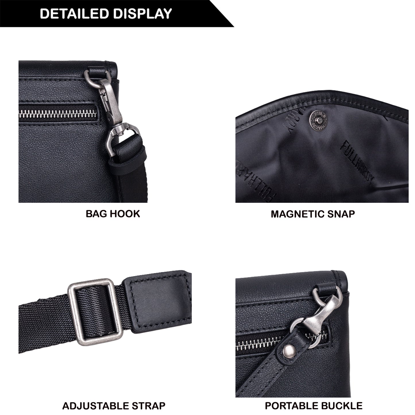 Tas Genggam Pouch Kulit - BLCK A031 BL