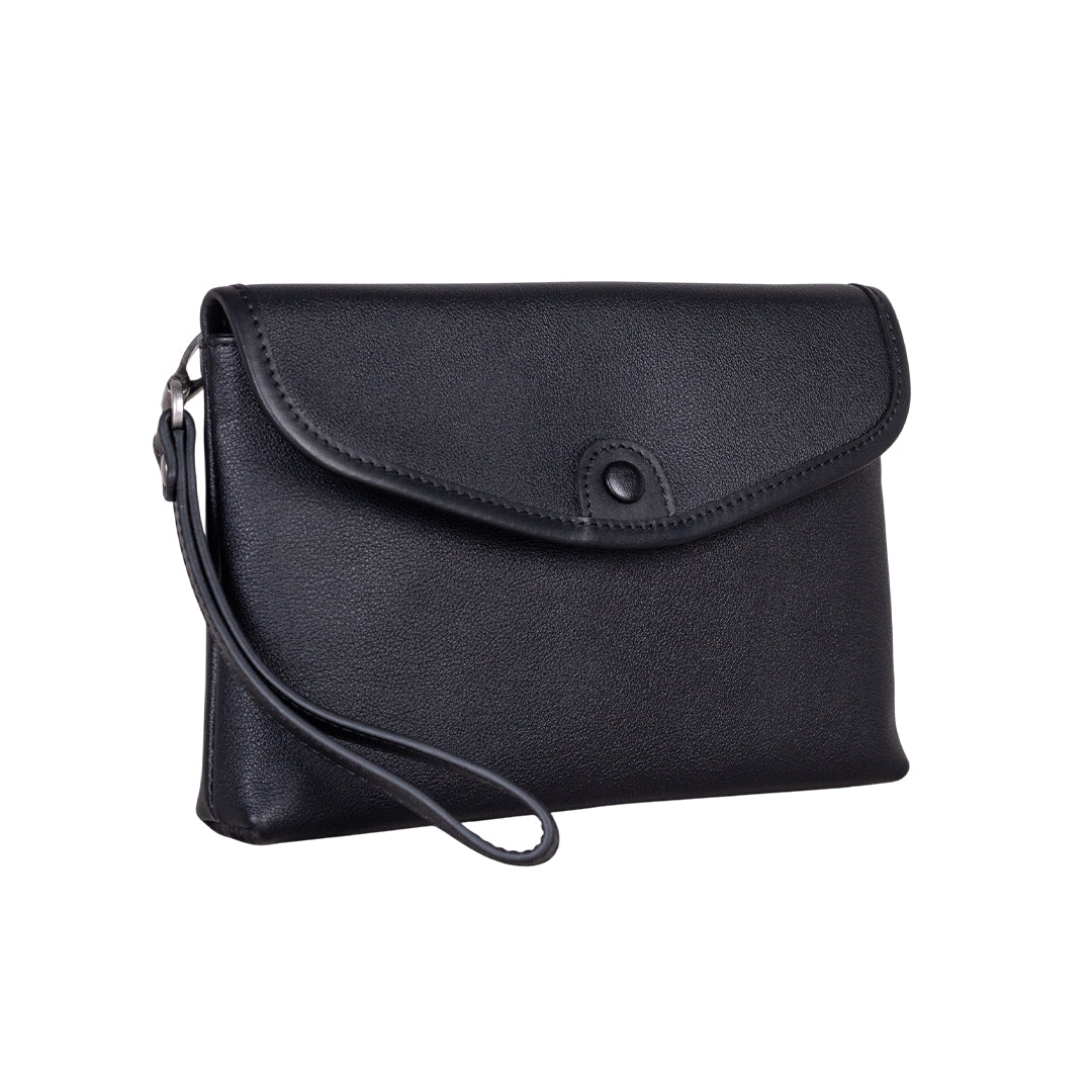 Tas Genggam Pouch Kulit - BLCK A031 BL