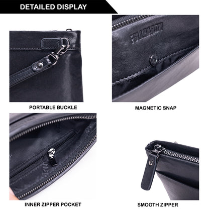 Tas Genggam Pouch Kulit - BLCKA 2501-1 BL