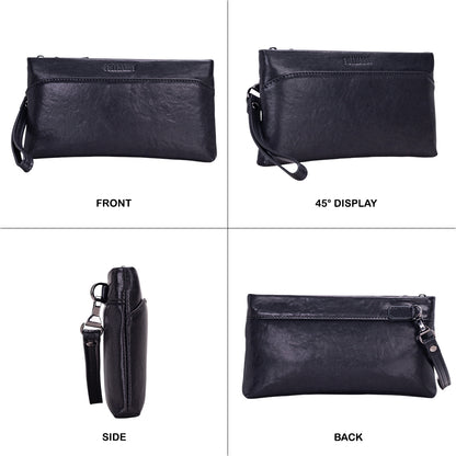 Tas Genggam Pouch Kulit - BLCKA 2501-1 BL