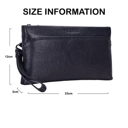Tas Genggam Pouch Kulit - BLCKA 2501-1 BL