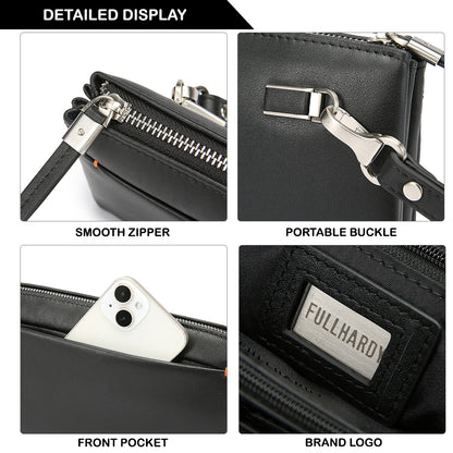 Tas Genggam Pouch Kulit - BLCKK 8039 BL