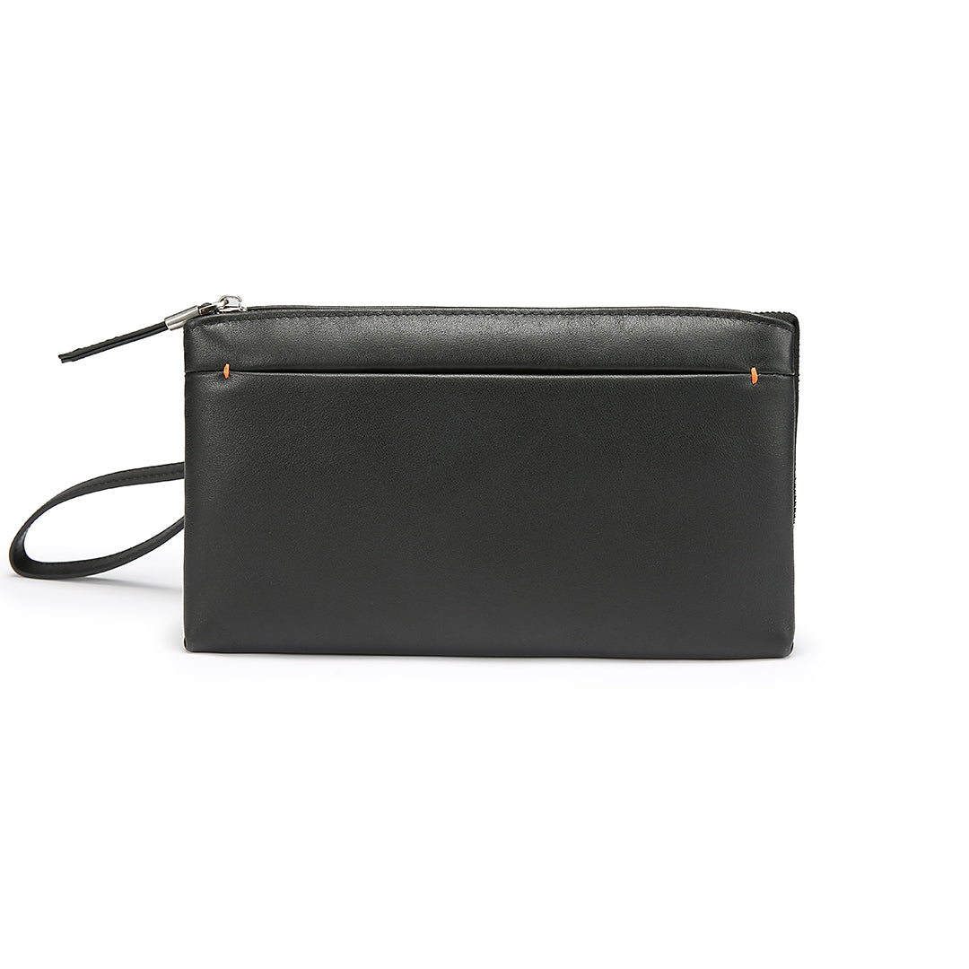 Tas Genggam Pouch Kulit - BLCKK 8039 BL