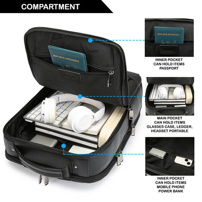 Tas Ransel Kulit - BLR 6917 BL