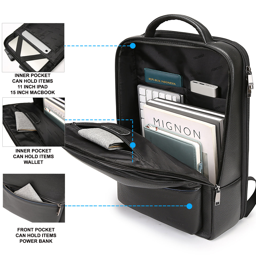 Fullhardy Urbanlux - Leather Backpack