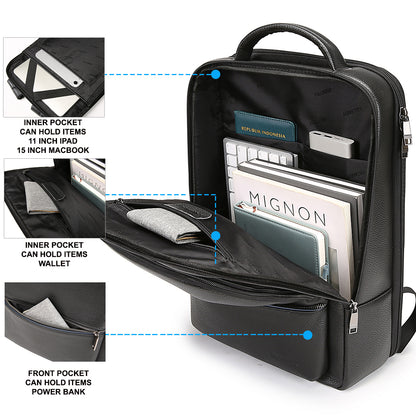 Fullhardy Urbanlux - Leather Backpack