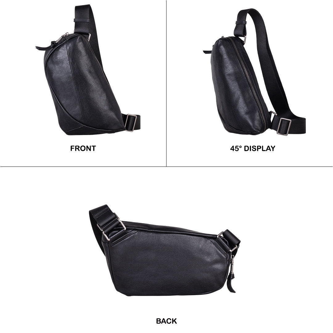 Tas Selempang Kulit - BLSK 6206 BL