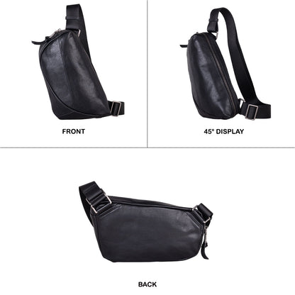 Tas Selempang Kulit - BLSK 6206 BL