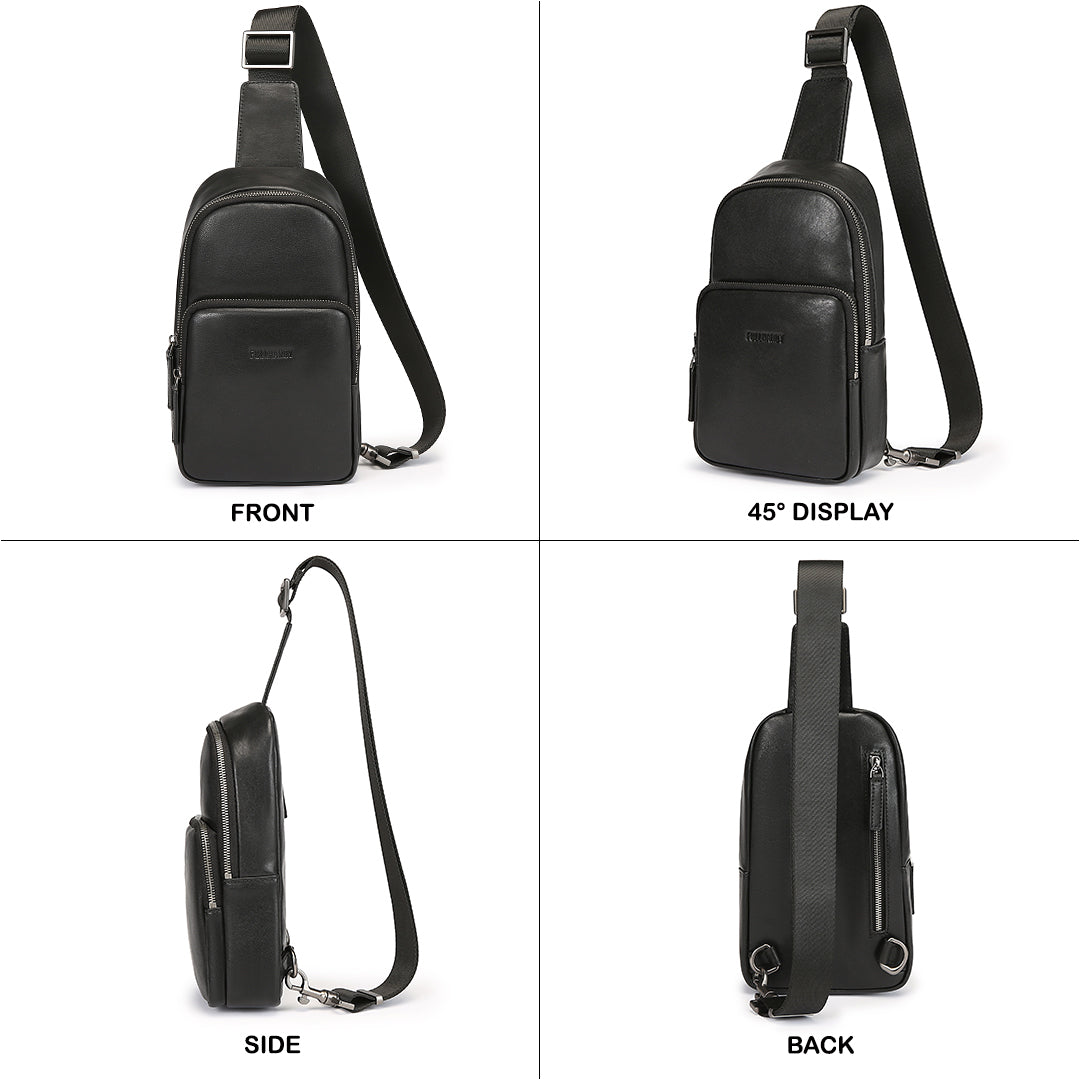 Tas Selempang Kulit - BLSK 81059 BL