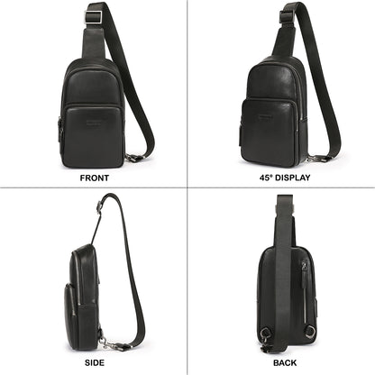 Tas Selempang Kulit - BLSK 81059 BL