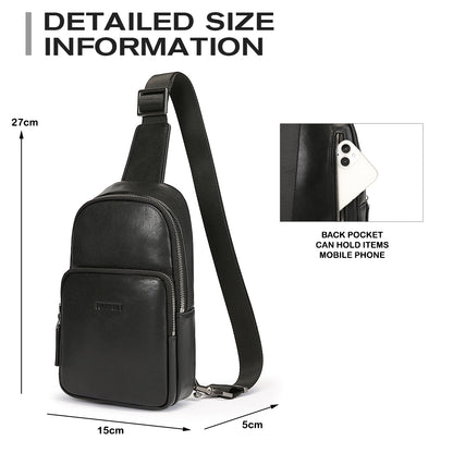 Tas Selempang Kulit - BLSK 81059 BL
