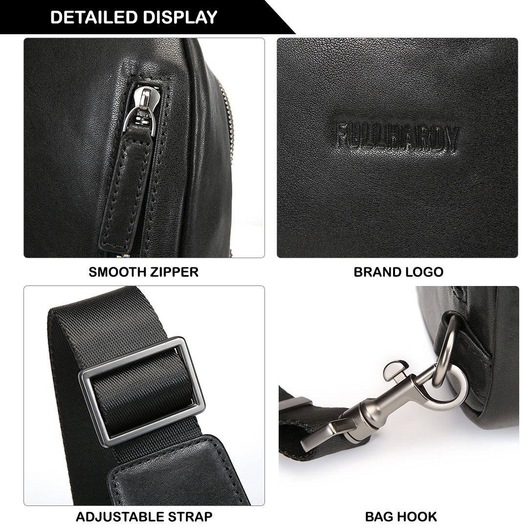 Tas Selempang Kulit - BLSK 81059 BL