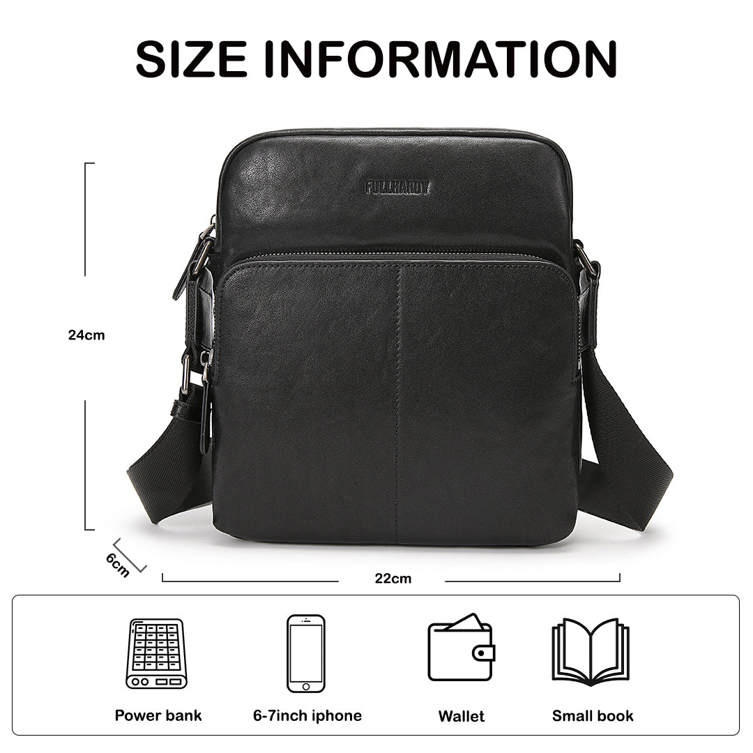 Tas Selempang Kulit - BLSP 26098 BL