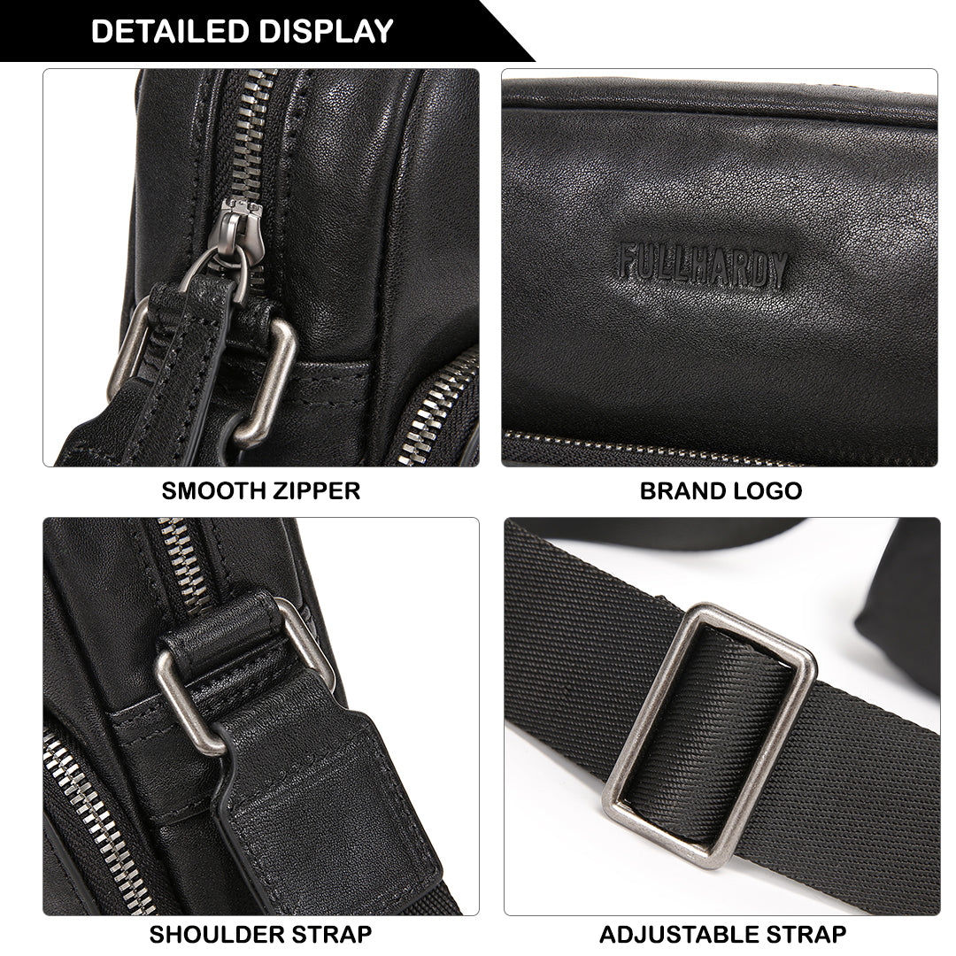 Tas Selempang Kulit - BLSP 26098 BL