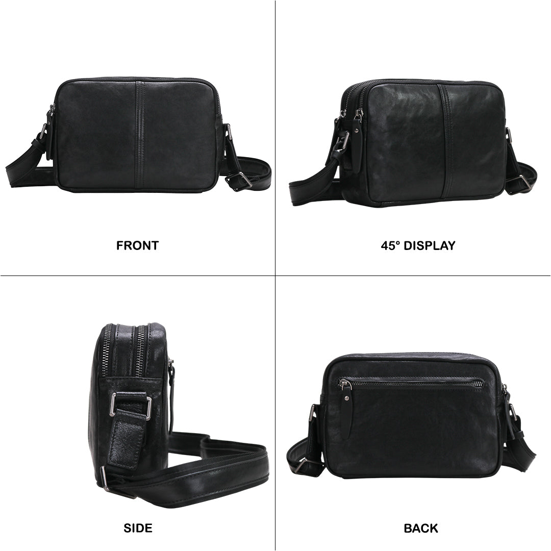 Tas Selempang Kulit - BLSP 8254 BL