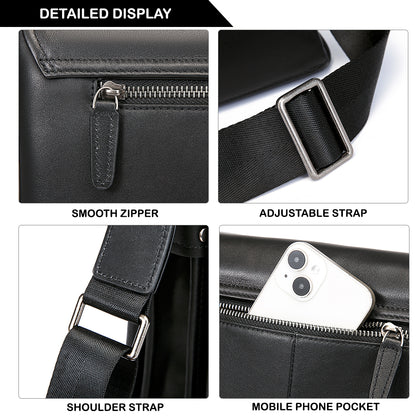 Tas Selempang Kulit - BLSP 7726-3 BL