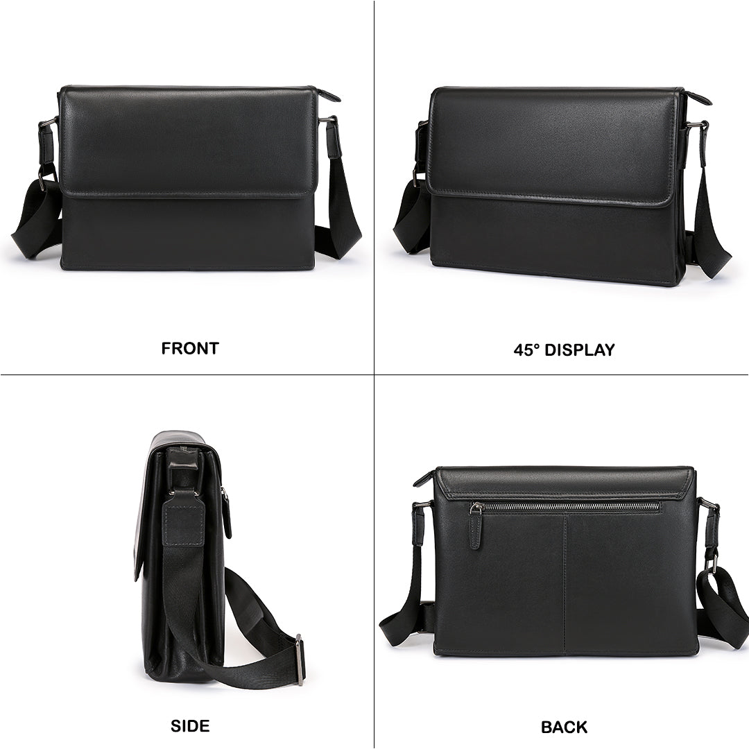 Tas Selempang Kulit - BLSP 7726-3 BL