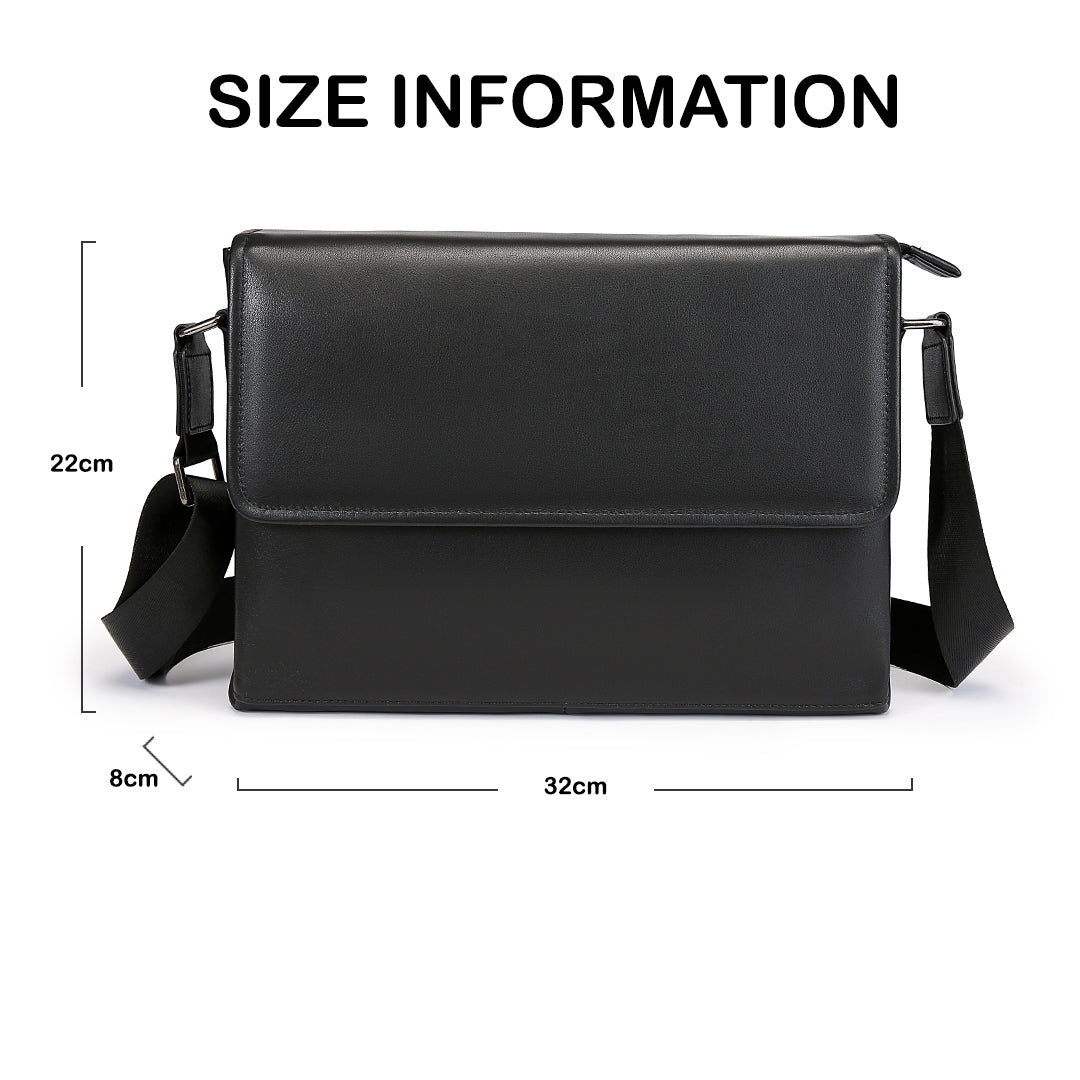 Tas Selempang Kulit - BLSP 7726-3 BL