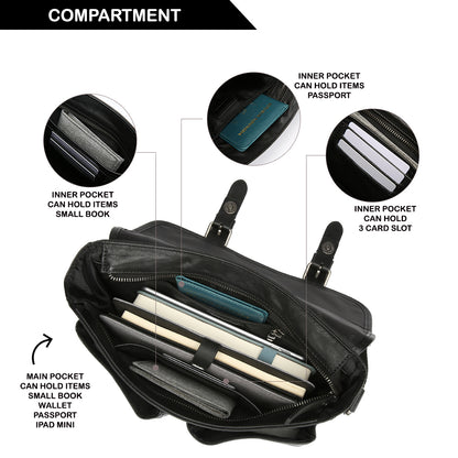 Tas Selempang Kulit - BLSPB 8201 BL