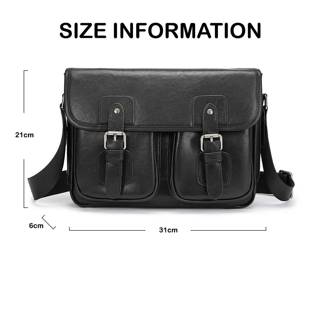 Tas Selempang Kulit - BLSPB 8201 BL